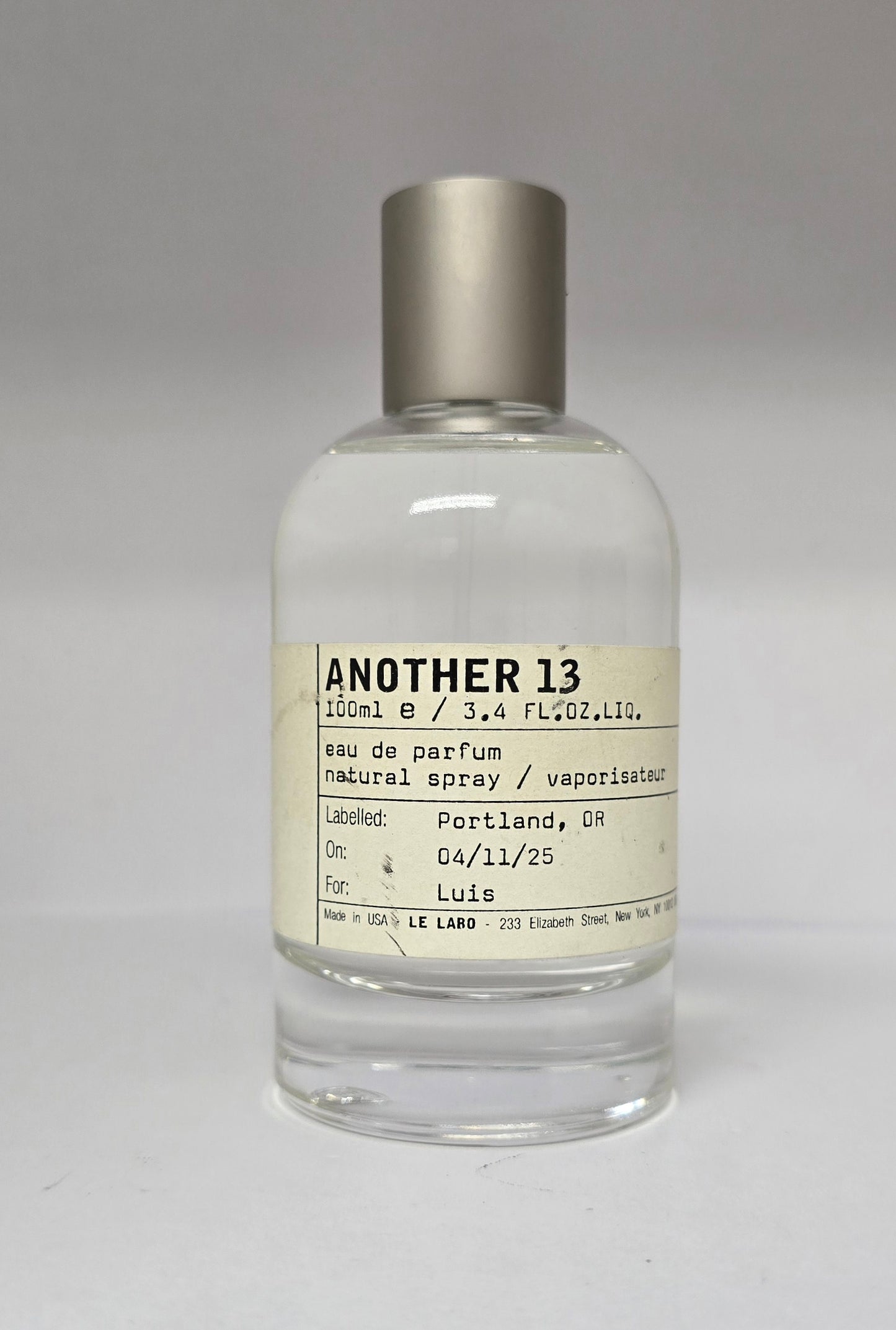 Le Labo Another 13 Eau de Parfum 100ml (USED)