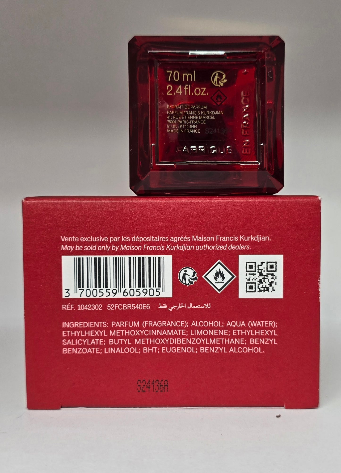 Maison Francis Kurkdjian Baccarat Rouge Extrait 70ml (USED)