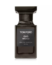 Tom Ford Oud Wood perfume bottle on a white background