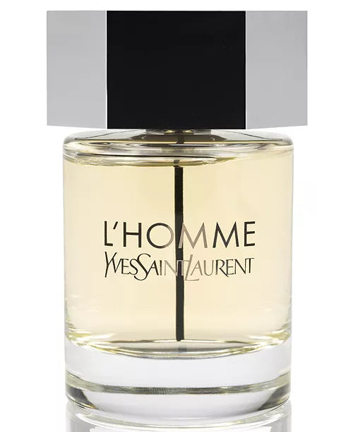 Yves Saint Laurent L'Homme perfume bottle on a white background