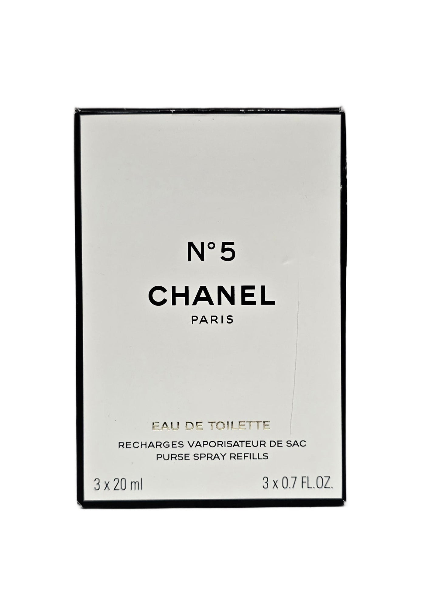 Chanel No 5 Eau de Toilette Spray Size Spray 3×20ml Set (USED) - 3×20ml (TRAVEL SIZE)
