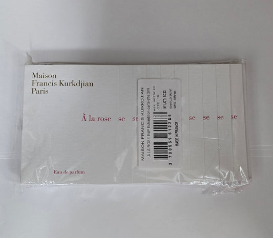 Maison Francis Kurkdjian A La Rose EDP Sample 1.5ml (10-Pack)