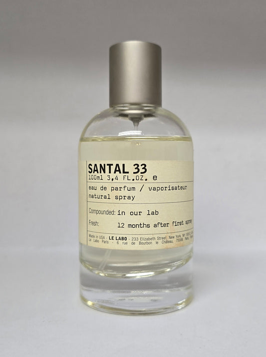 Le Labo Santal 33 Eau de Parfum 100ml (USED)