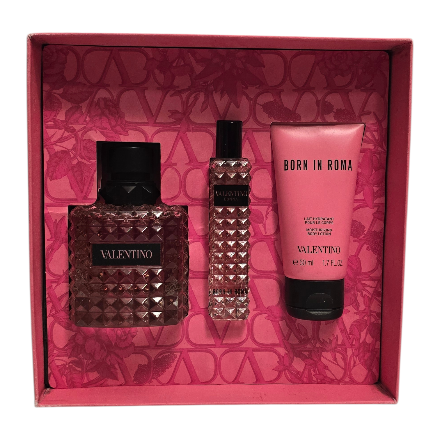 Valentino Donna Born in Roma EDP 100ml Gift Set (USED)