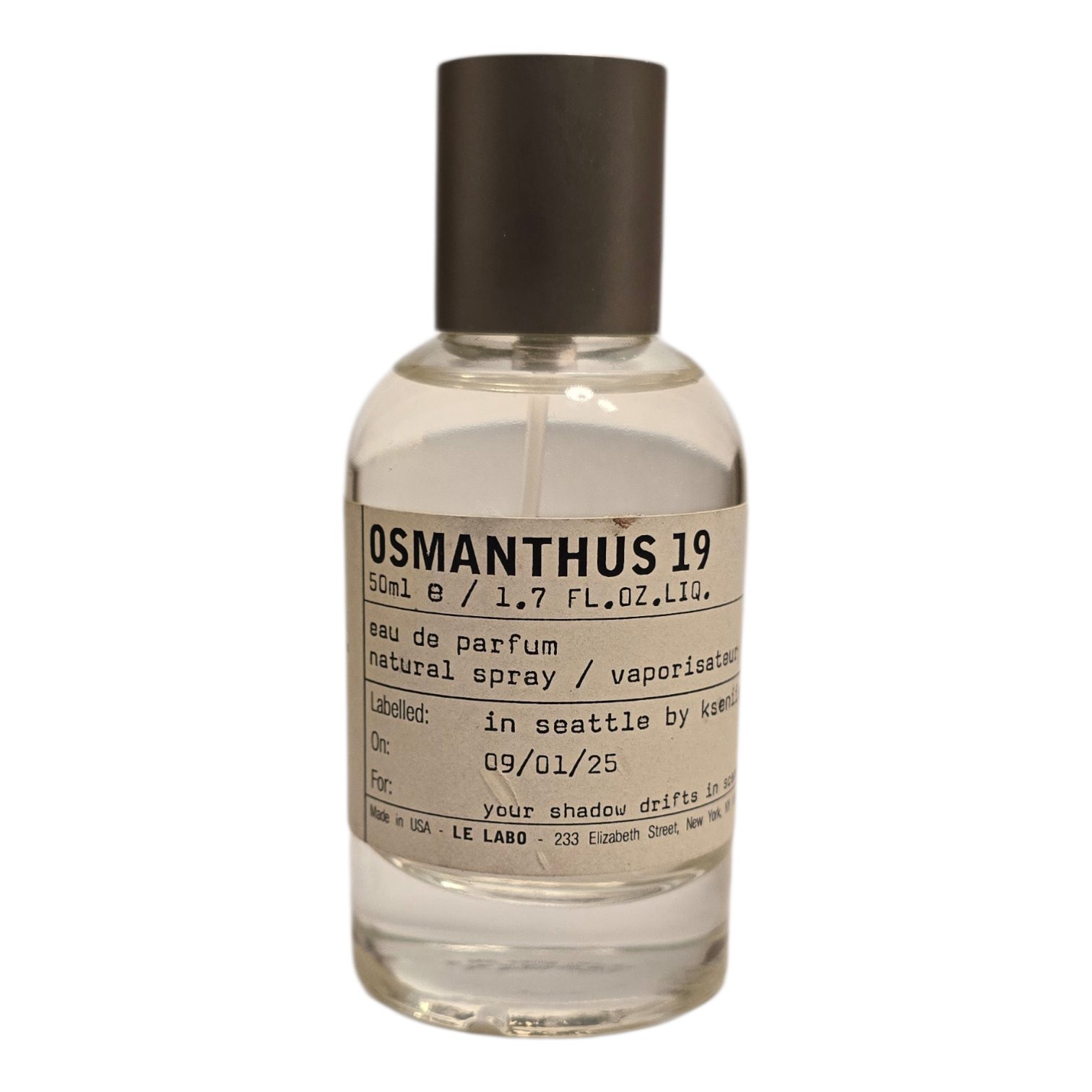 Le Labo Osmanthus 19 Eau de Parfum (USED)