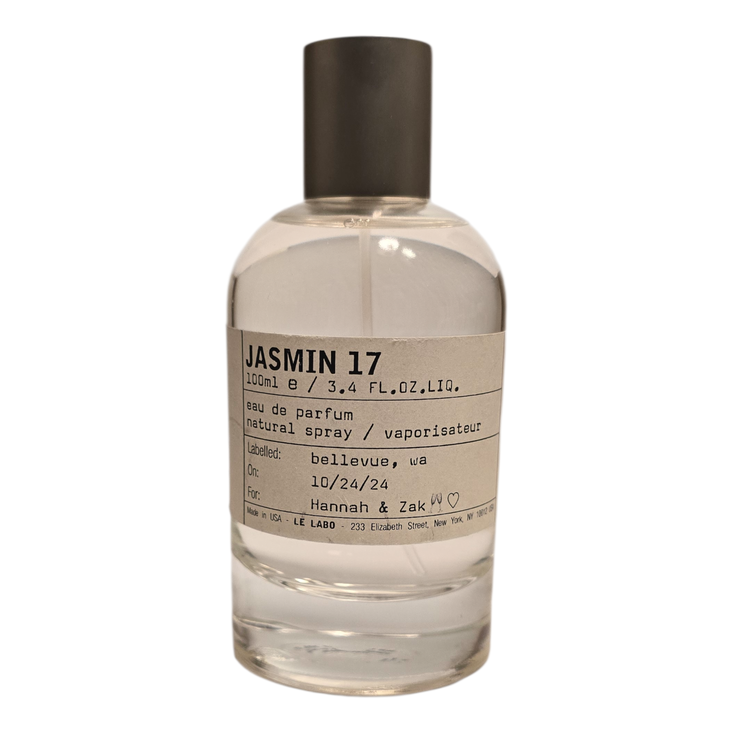 Le Labo Jasmin 17 Eau de Parfum (USED)
