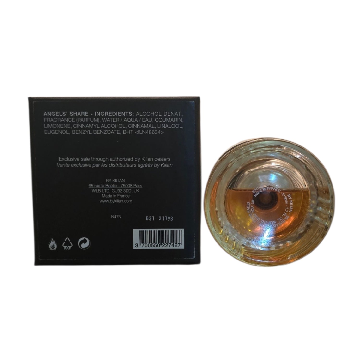 Kilian Paris Angels Share eau de Parfum x French Montana (USED)