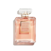 Chanel perfume bottle on a white background