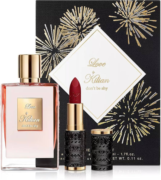 Kilian Love Don’t Be Shy 15 Years Limited Edition - Eau De Parfum - 50ml Refillable Perfume & Intoxicating Rouge Matte