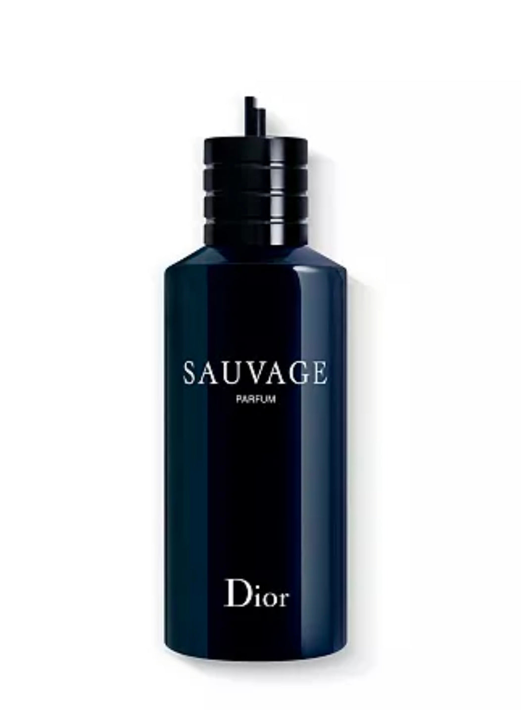 Dior Sauvage perfume bottle on a white background