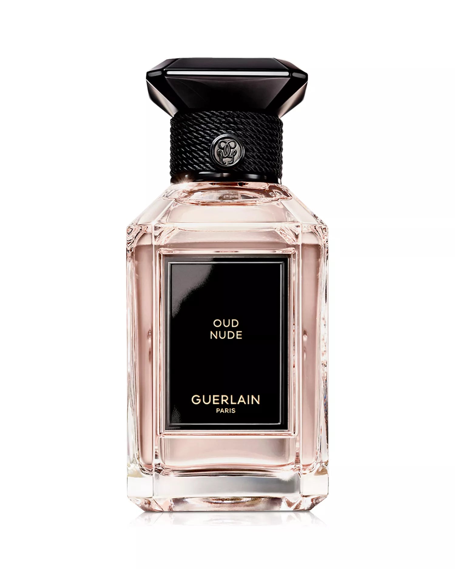 Guerlain Oud Nude perfume bottle on a white background