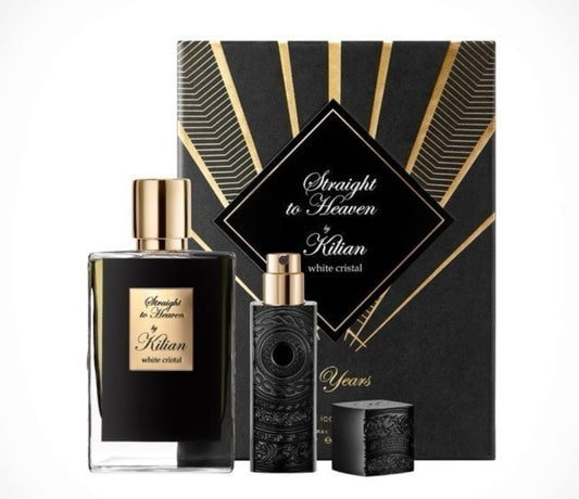 Kilian Straight To Heaven White Crystal Icon Set - 50ml Refillable Perfume & Talisman