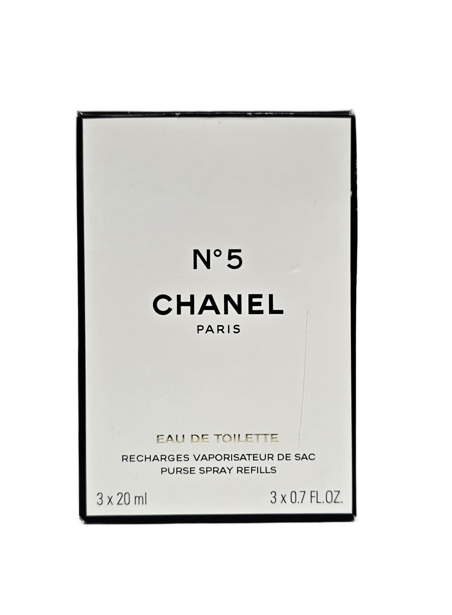 Chanel No 5 Eau de Toilette Spray Size 3×20ml Set (USED)
