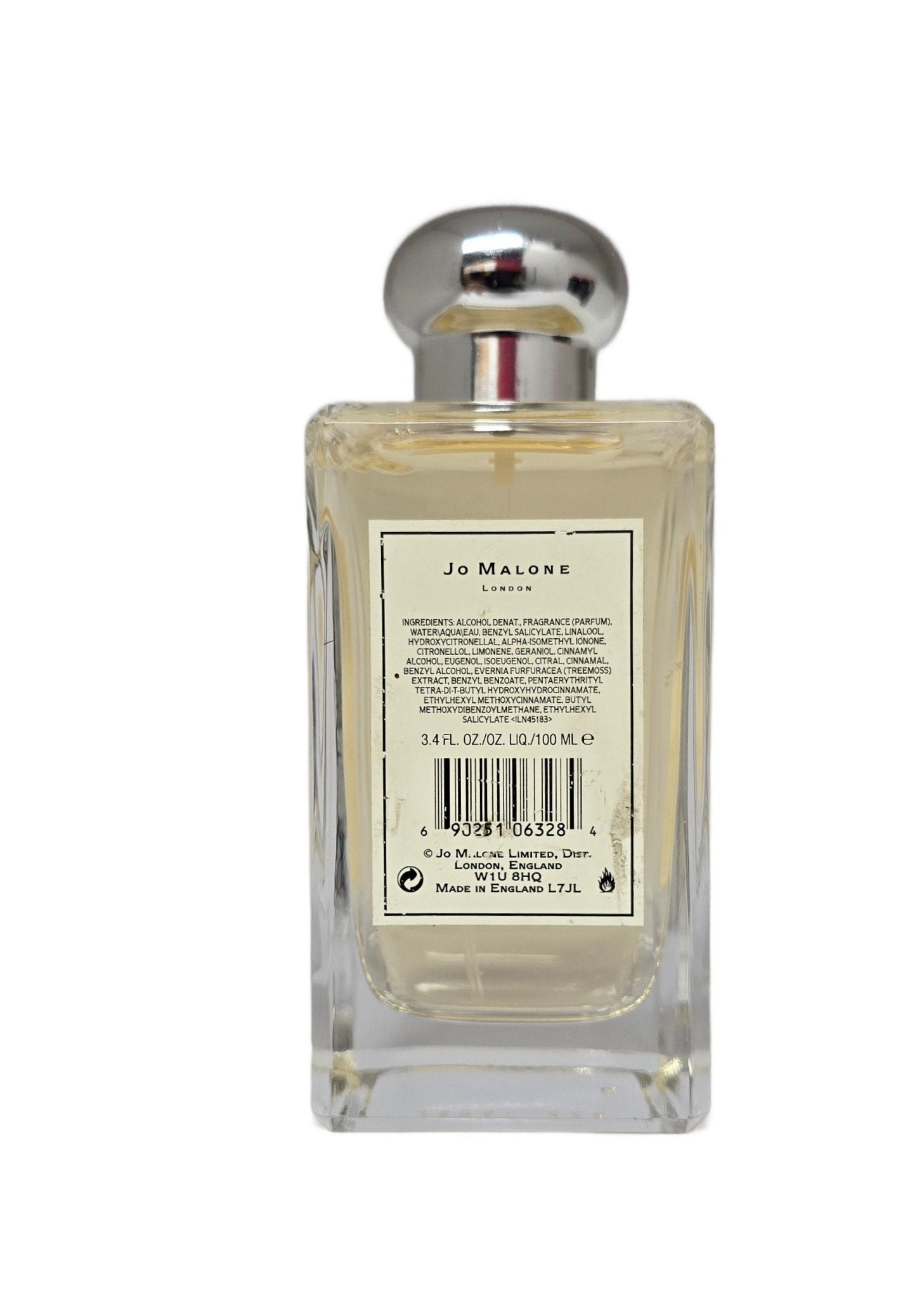 Jo Malone Honeysuckle & Davana Cologne 100ml (USED)