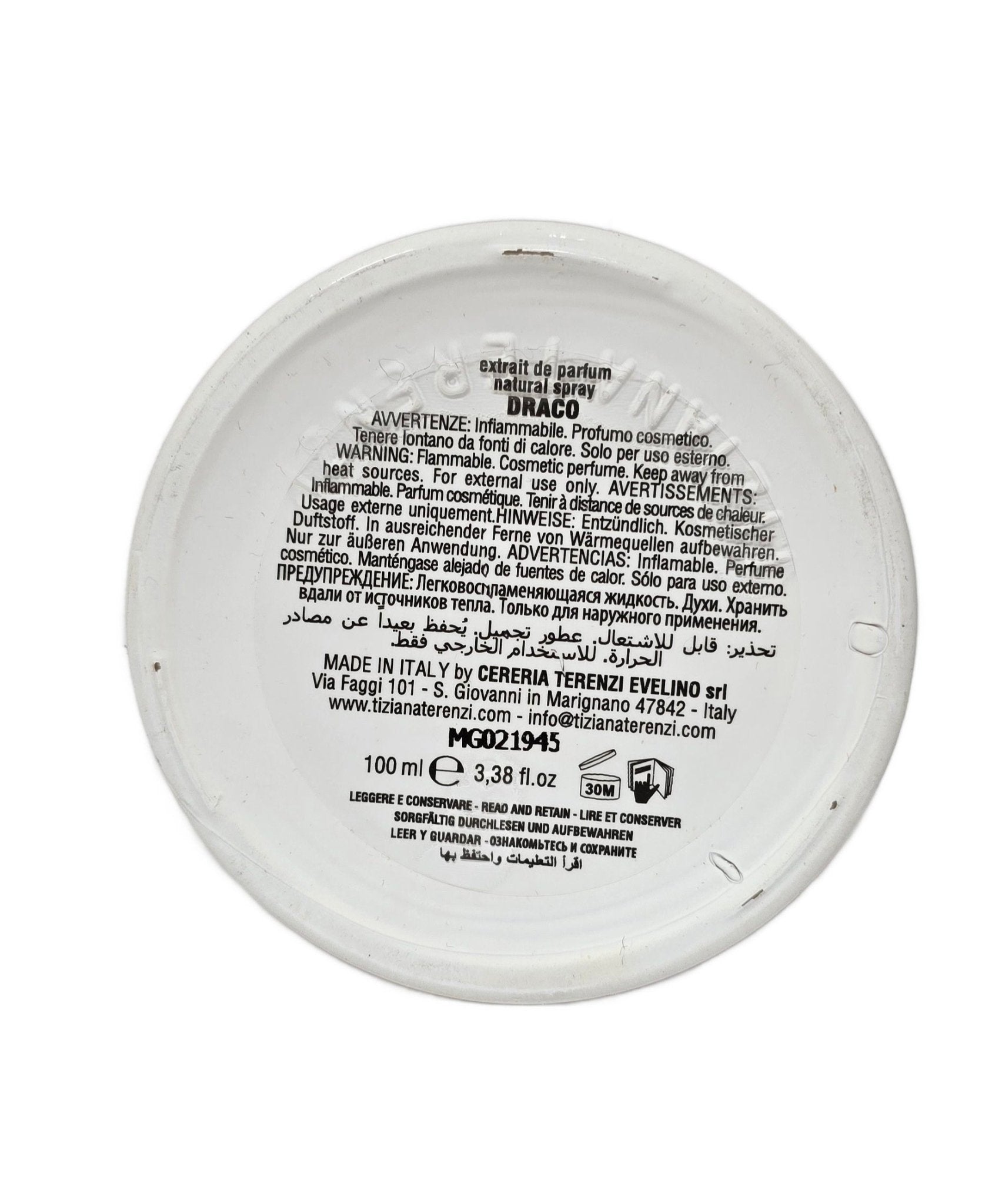 Tiziana Terenzi Draco Extrait de Parfum 100ml (USED)