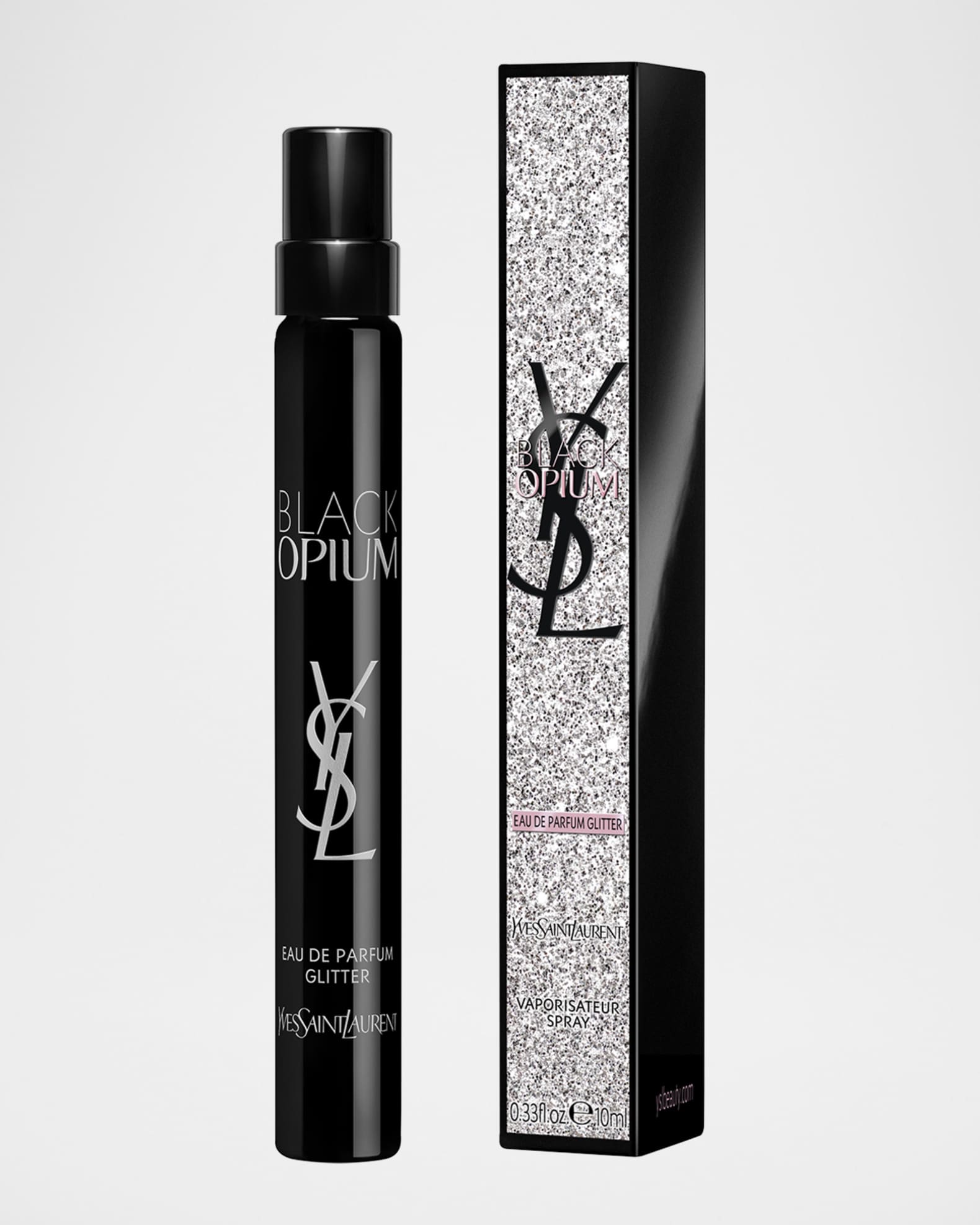 Yves Saint Laurent Black Opium Eau de Parfum Glitter 10ml Travel Spray